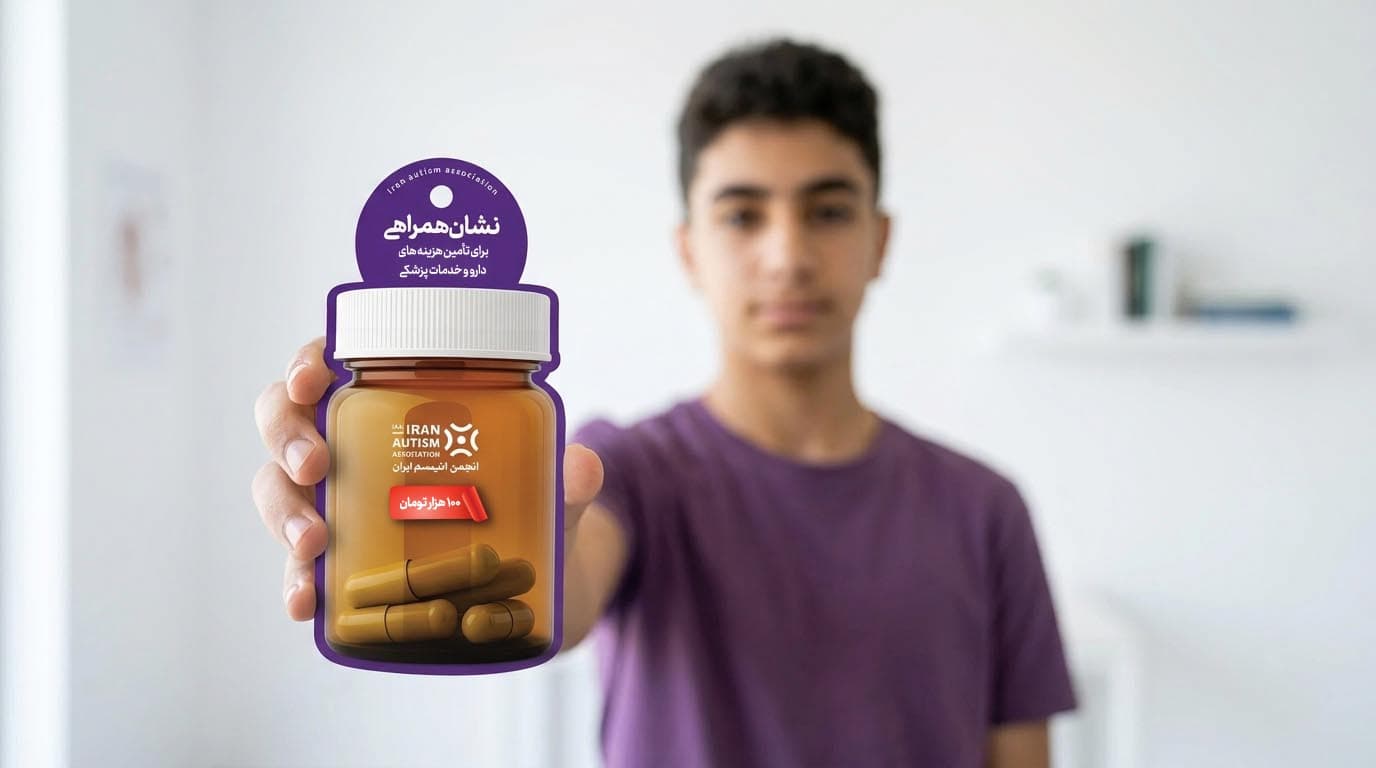 نوجوانی نشان همراهی دارو انجمن اتیسم ایران را در دست دارد